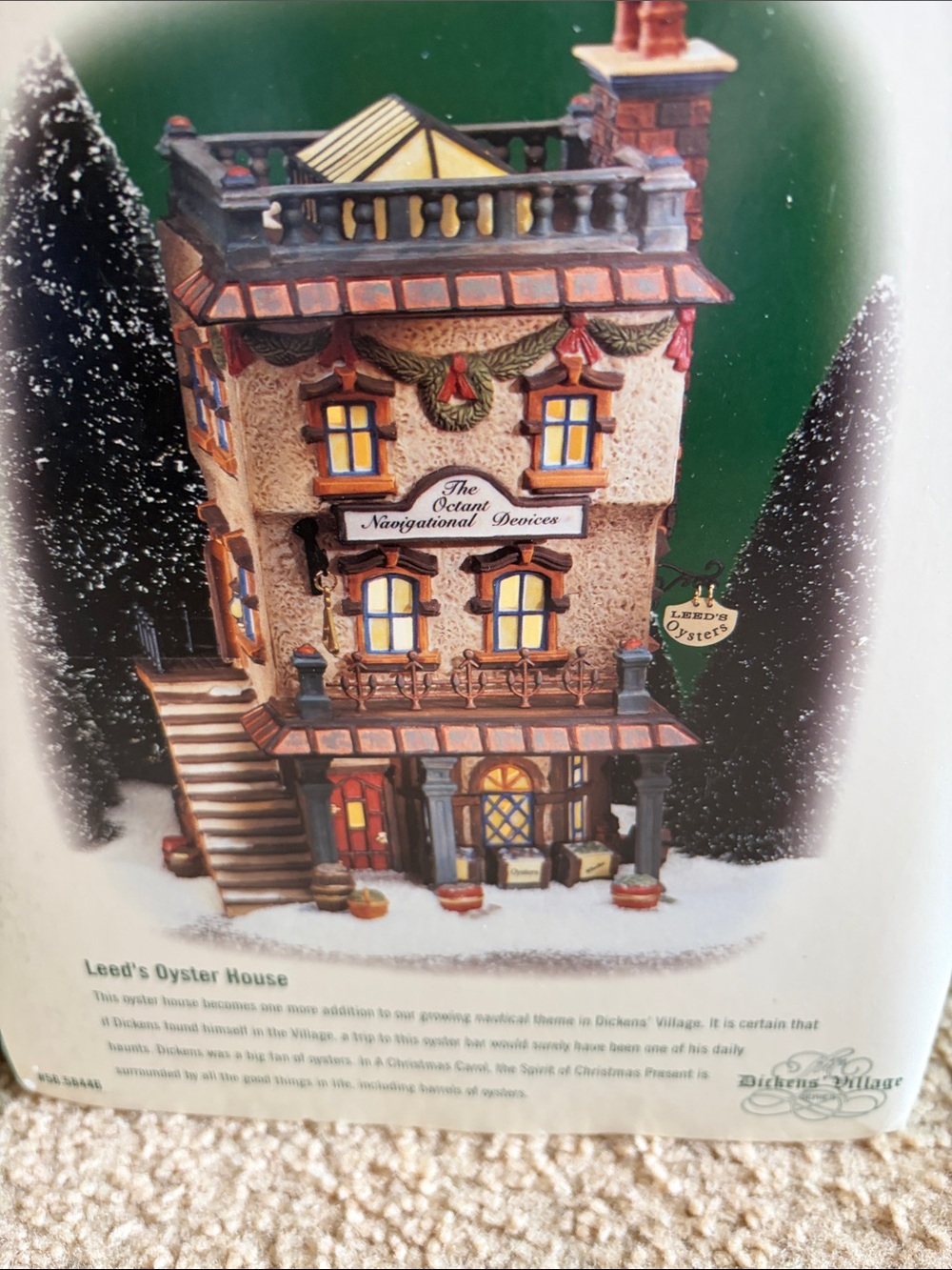 Oyster House Holiday Decorative Figurine - Brown & Cream *see additional details